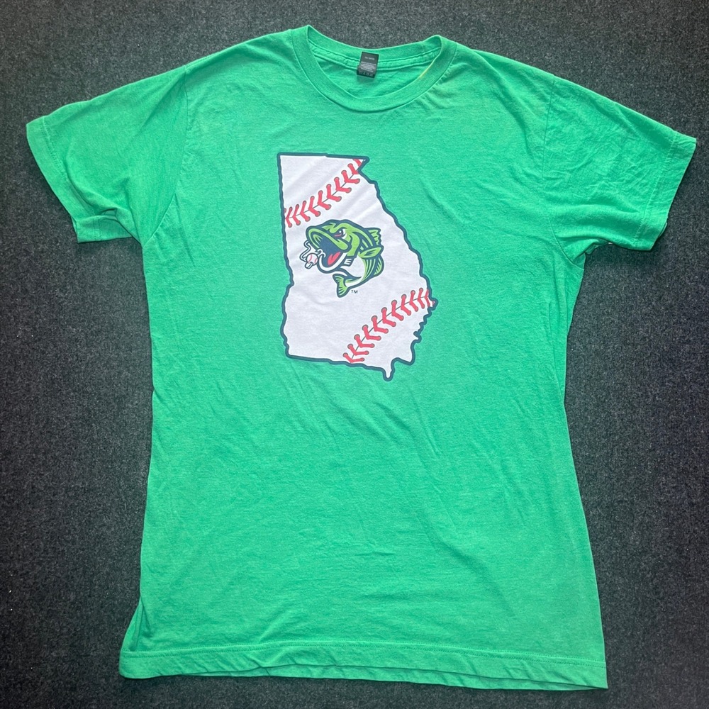 Gwinnett Stripers T-Shirt Men Medium Green MiLB Georgia Baseball Graphic - Picture 5 of 8